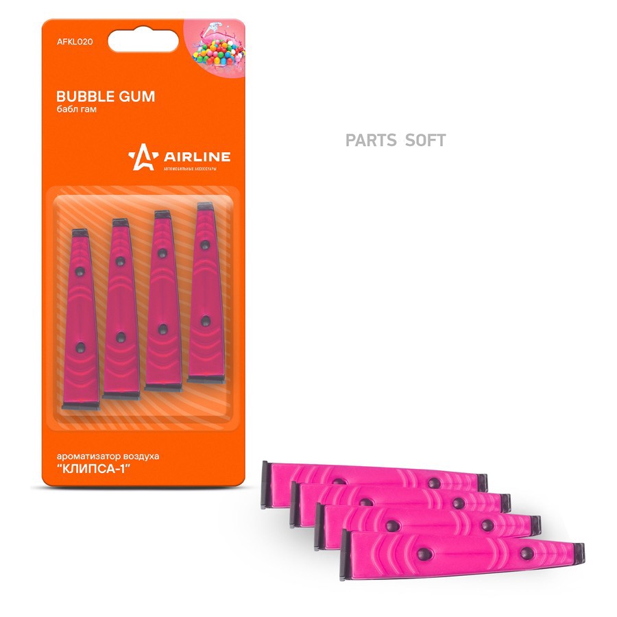 Ароматизатор на печку (Buble Gum/Бабл Гам) "AIRLINE" Клипса-1 - AIRLINE None None